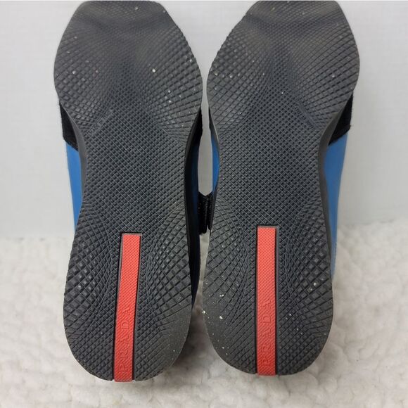 Prada Sport Womens Sneaker Shoes Sise 9 Black Red Blue Strappes Closure - Picture 11 of 16